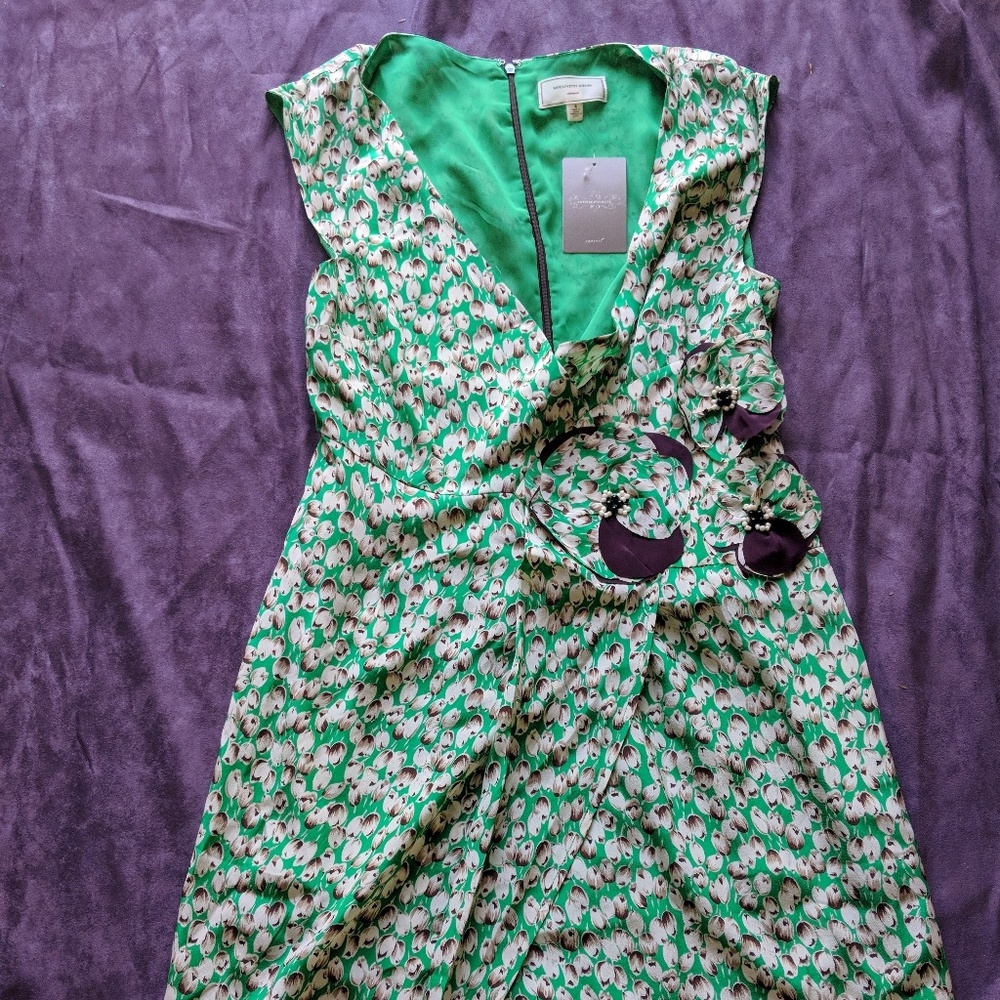 Green Floral dress